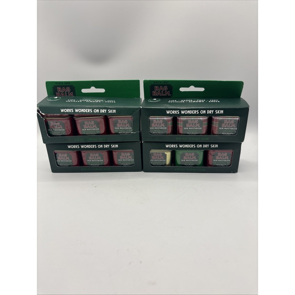 Bag Balm Skin Moisturizer Mini Tin Containers Bundle Lot of 12for Dry Skin
